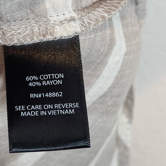 🥑5/$25 Torrid striped Textured Woven Button Front Short Sleeve Shirt sz 4X - Picture 9 of 9